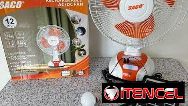 Ventilador recargable SACO  de mesa