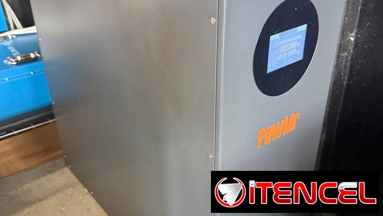 INVERSOR HÍBRIDO 10KW 110/220V FASE DIVIDIDA MARCA POWMr Y BATERIA 16KW.NUEVO EN CAJA!