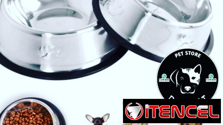 Comederos de Acero Inoxidable Antirresbalante