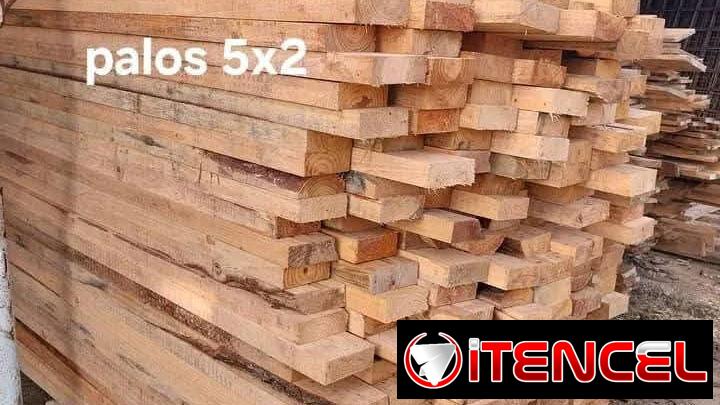 Palos de 5×2 y 4×2 de 4m