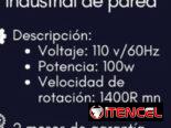 Ventilador Jinghan industrial de pared 24”