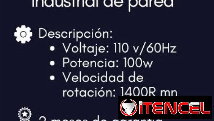 Ventilador industrial Jinghan de pared 24 pulgadas…ideal para su negocio
