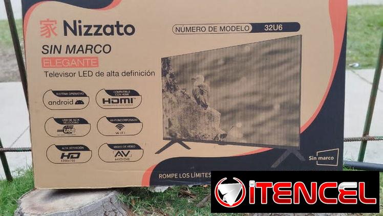 Smart TV 32p NIZZATO HD Híbrido cajita interna HD incluida y base para la pared, precio $225 USD Transporte incluido