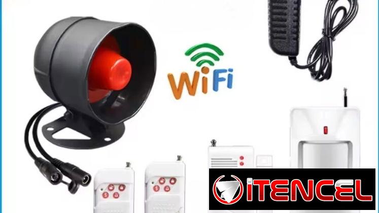 ALARMAS INTRUSOS WIFI tipo SIRENA trompeta KITs variosHOST inalámbrica