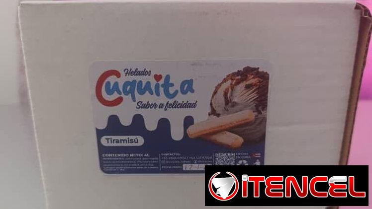 Helado original marca CUQUITA