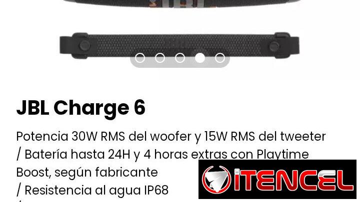 JBL Charge 6. Nuevo