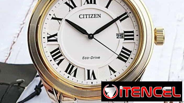 CITIZEN ECODRIVE AREZZO (AW1694-50A) DE 40MM , UNISEX , CRISTAL DE ZAFIRO , DOS TONOS , NUEVO A ESTRENAR   58049738