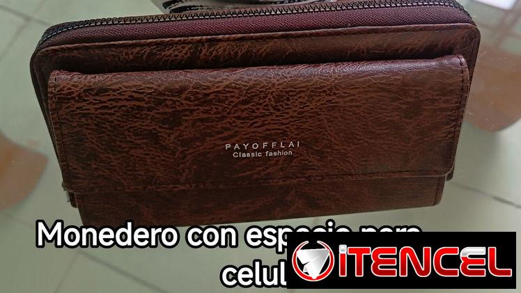 Monedero con estuche para celular