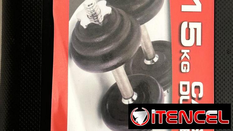 Juego de mancuernas de 15 KG