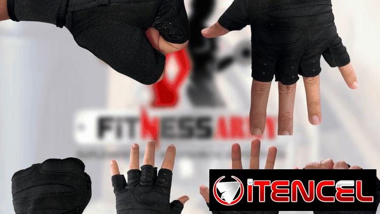GUANTILLAS CON MUÑEQUERAS PROFESIONALES CON SOPORTE PARA LAS MUÑECAS Marca: FITNESSARMY