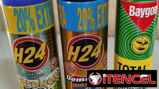 Repelentes corporales y de fumigación, mecheros o fosforeras, desris.