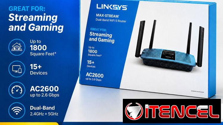 📡🔥 LINKSYS MAX-STREAM AC2600 – ALTO RENDIMIENTO 🔥📡