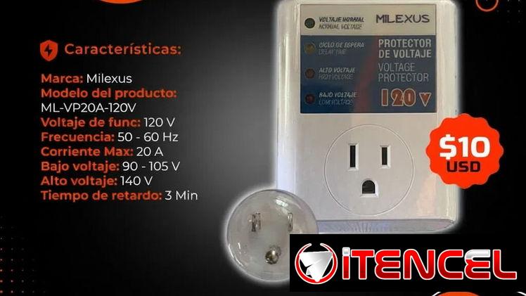 🛡️ MANTEN A SALVO TUS EQUIPOS 🛡️ PROTECTOR DE VOLTAJE MILEXUS 110V-20A. MENSAJERÍA CON FACTURA Y GARANTÍA. TL 54833699