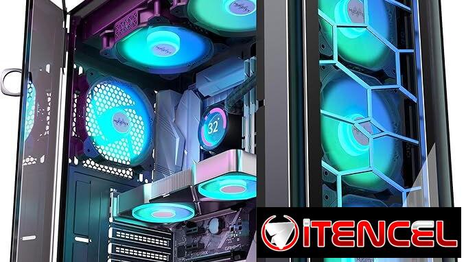 Chasis MUSETEX G07 ATX con 6 fanes argb con cristal lateral y frontal newq 52815418