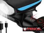 🔊💡 Luz Delantera y Bocina para Bicicleta 250LM 🚴‍♂️ USB Recargable Impermeable 🚴‍♂️ 140dB 🚴‍♂️ 5.887.23.60