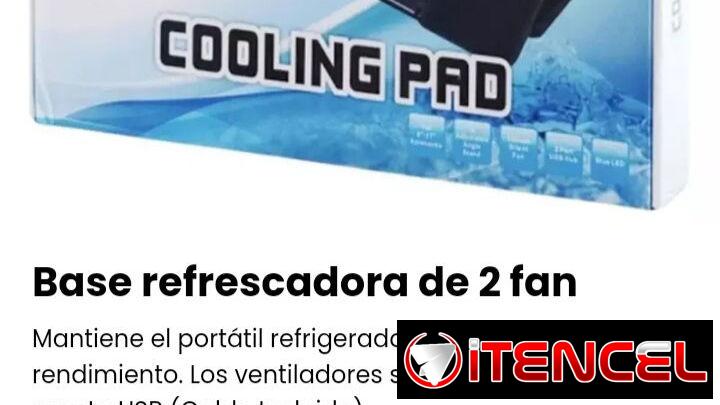 Bases refrescadoras RGB 2 fanes  A2 con portacelulares nuevas