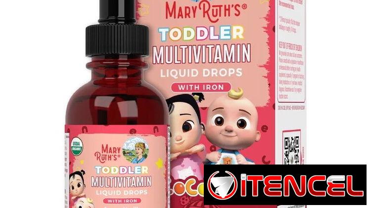 Gotas líquidas de multivitaminas para niños de 1-3 años / 1 oz