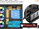 Chasis Gaming Semi panorámico DIYPC ARGB-N3-BK + 4 fanes ARGB 120mm, NUEVO en caja