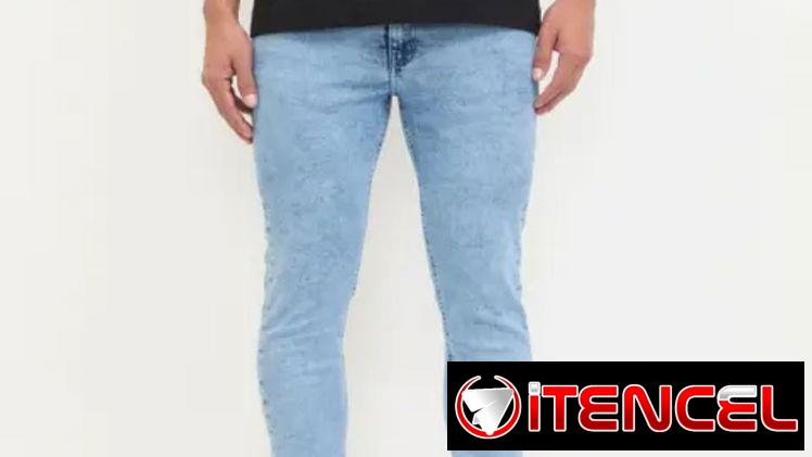 Pantalón jean skinny elastizado para hombre (Cuidado con el perro)