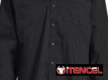 CAMISA NEGRA PARA HOMBRES GRANDES U OBESOS DE MANGAS LARGAS TALLA 3XL