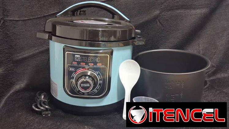Olla Reyna Stelectric 6L / 90 min Color azul Cod:Electroooooo