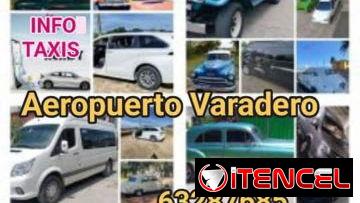 TAXIS AEROPUERTO VARADERO JIBACOA HABANA desde y hasta