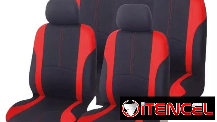 ¢¢-Forro de asientos de 8piezas negro-gris / negro-azul / negro-naranja / negro-rojo en 30usd ¢¢