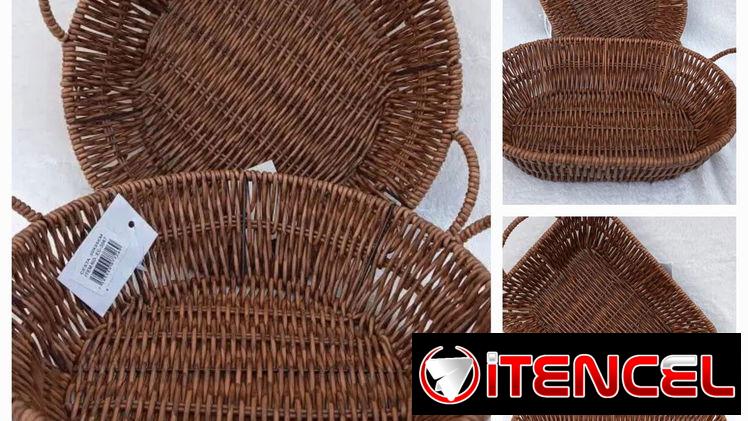Cesta tipo mimbre