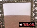 Marcos de bronce fundidos de estilo barroco, con cristales