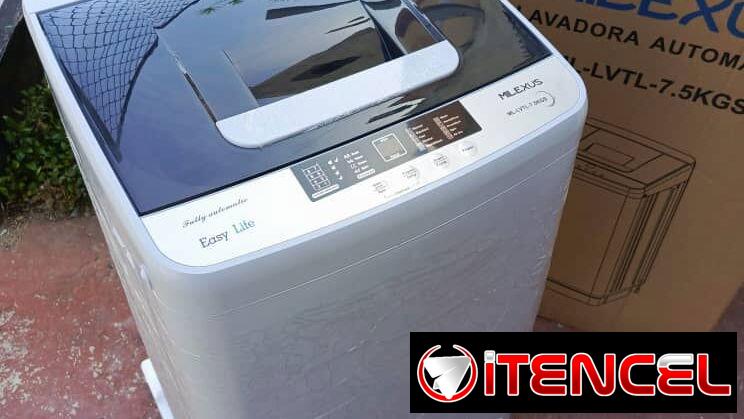 Lavadora Automática 7.5KG marca Milexus carga Superior Panel de Control Digital 110v Precio $250 USD Transporte Incluido
