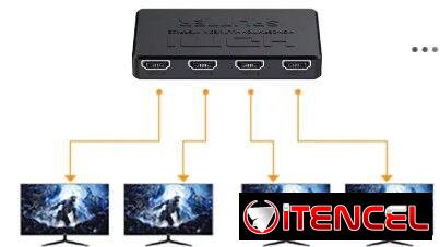 DIVISORES (SPLITTER) 4 SALIDAS HDMI 4K (NUEVOS)