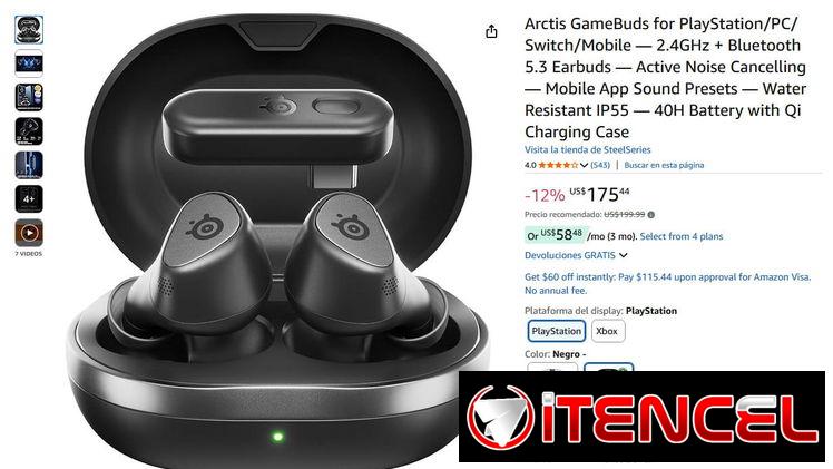 SteelSeries Arctis GameBuds – Auriculares Gaming Inalámbricos Multi-Plataforma con ANC | videojuegoshabana.com