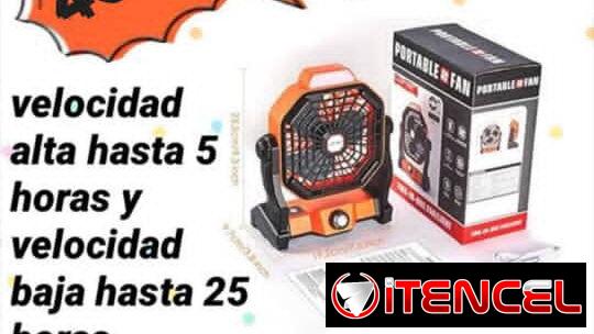 Ventilador recargable / Modelo: F6