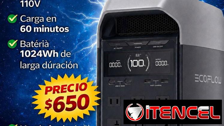 🔋 EcoFlow DELTA 3 110V – Planta Eléctrica Portátil ⚡