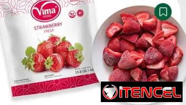 Fresas congeladas x cajas 20 unidades