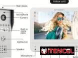 Timbre intercomunicador ,Videoportero con pantalla de 7 pulgadas , vision nocturna por cable video de alta calidad