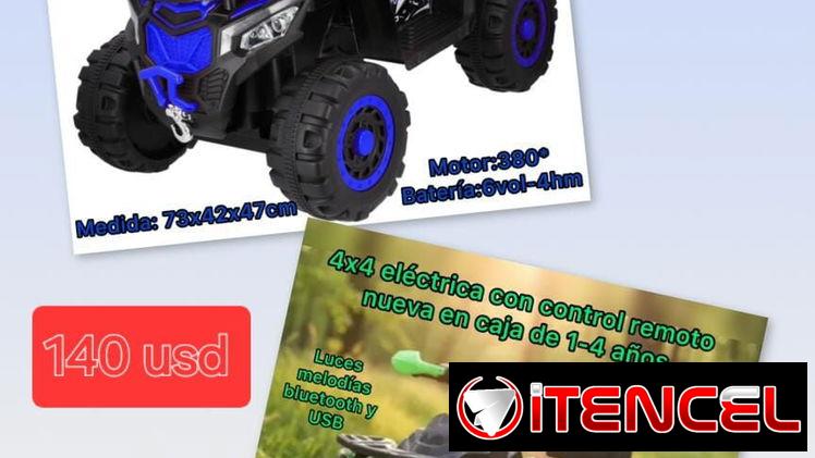 4×4 eléctrica con control remoto para niños de 1-4 años
