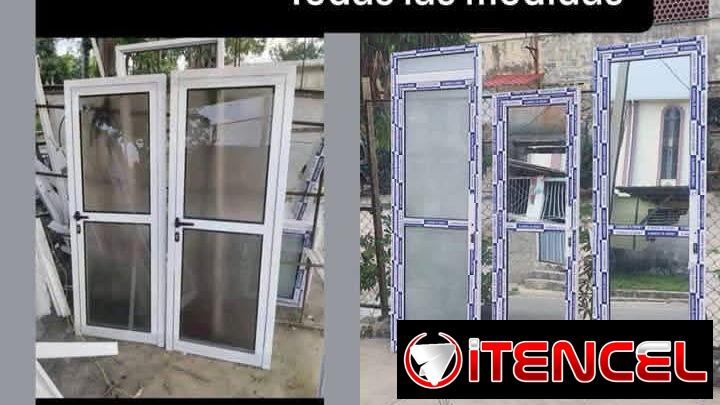 Ventanas y puertas de aluminio con cristal