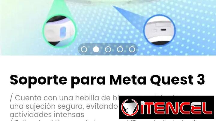Soporte para Meta Quest 3. / Cuenta con una hebilla de bloqueo resistente para una sujeción segura