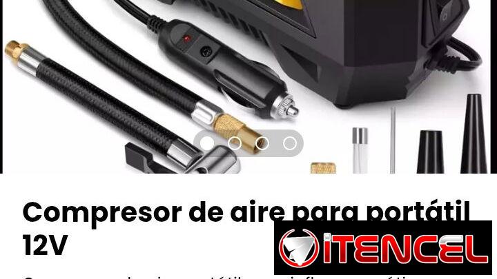 Compresor de aire para portátil 12V. Nuevo
