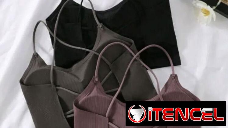 Top negro-rosa-marrón