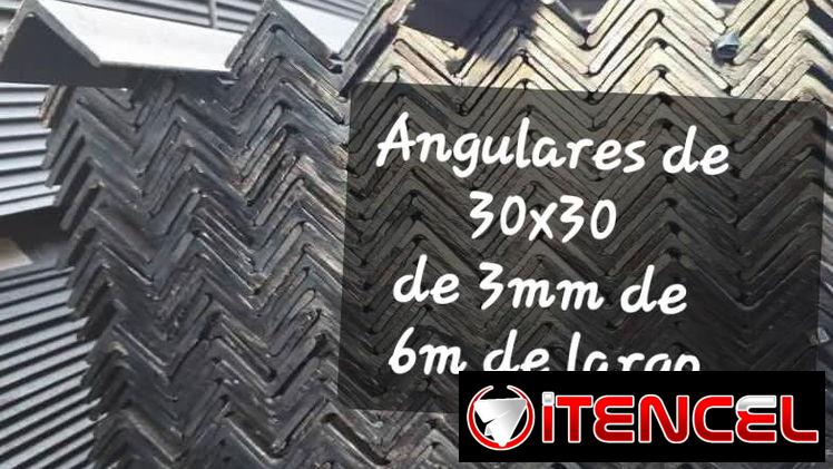 Angulares de 30×30 de 6mts