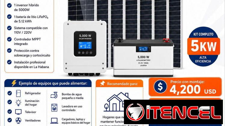 ☀️⚡ KIT SOLAR 5KW 🌞 #1 EN ENERGÍA SOLAR