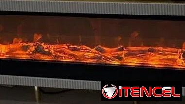 Mesa TV con chimenea Electrica