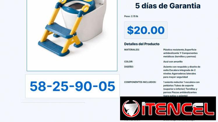 ESCALERA CON ASIENTO REDUCTOS DE INODORO INFANTIL VPT#