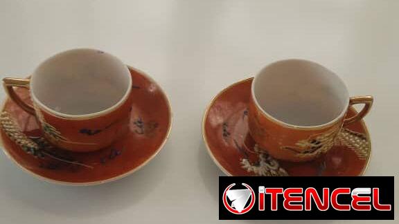 Tazas antiguas de porcelana china. 58943104