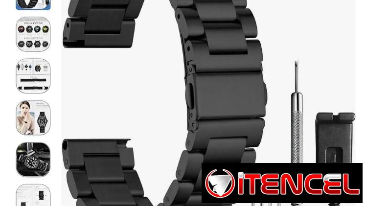 Correa acero inoxidable compatible con relojes 18 mm