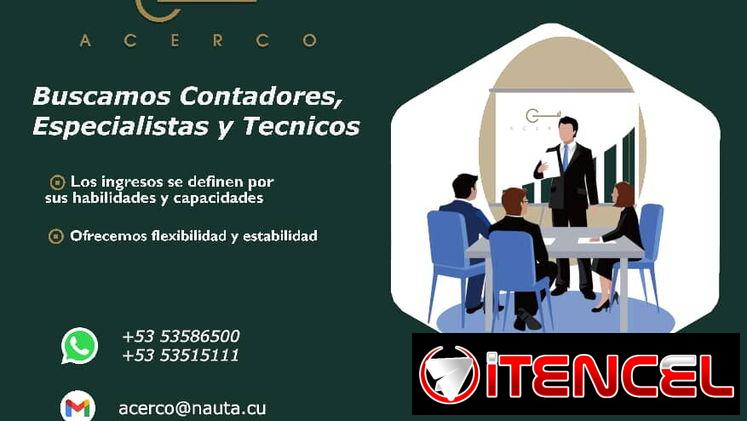 Se contratan Especialista, Liceciado y tecnico en economía