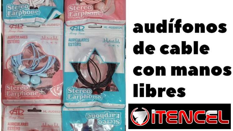 Audífonos de cable con manos libres en venta