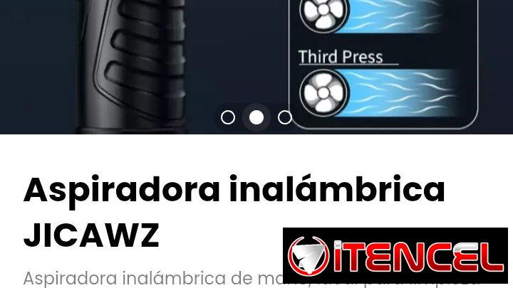 Aspiradora inalámbrica JICAWZ. Doble función: aspirador y soplador